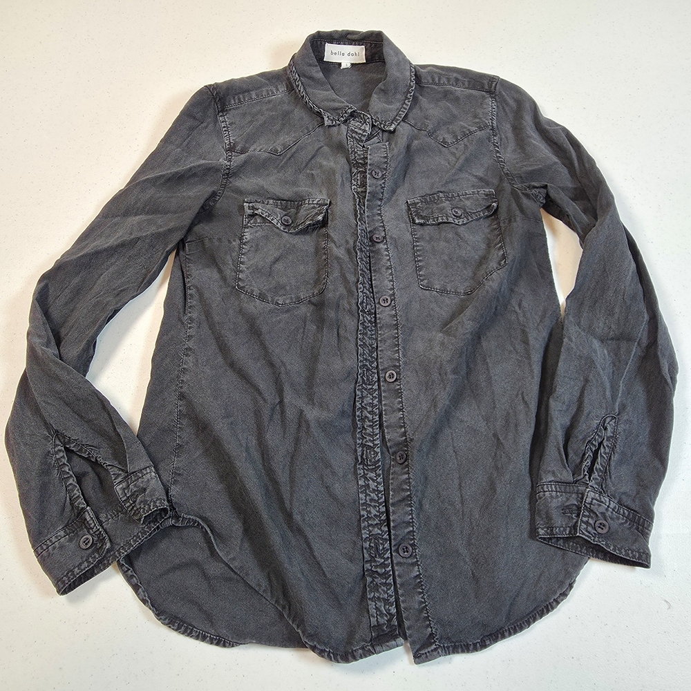 Womens Bella Dahl Tencel Button Down Size Small
